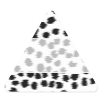 Black and White Dalmatian Print Pattern. Triangle Sticker