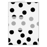 Black and White Dalmatian Spot Pattern. Card