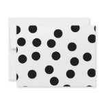 Black and White Dalmatian Spot Pattern. invitations