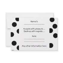 Black and White Dalmatian Spot Pattern. Announcement