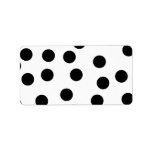 Black and White Dalmatian Spot Pattern. Personalized Address Labels