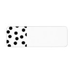 Black and White Dalmatian Spot Pattern. Return Address Labels