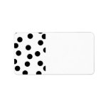 Black and White Dalmatian Spot Pattern. Personalized Address Labels