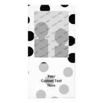 Black and White Dalmatian Spot Pattern. Photo Cards