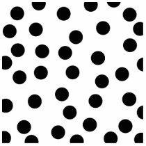 Black and White Dalmatian Spot Pattern. Acrylic Cut Out