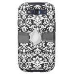 black and white damask flourish samsung galaxy SIII cover