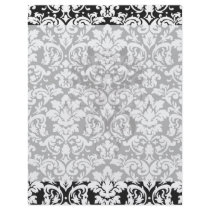 black and white damask flourish flyers