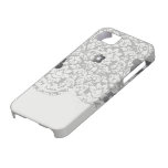 black and white damask flourish iPhone 5 cases