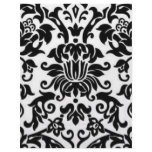 Black and White Damask Letterhead Template