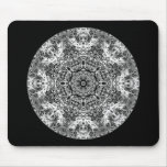 Black and White Decorative Round Pattern. Use Pad