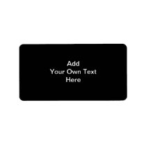 Black and White design, custom text. Personalized Address Label