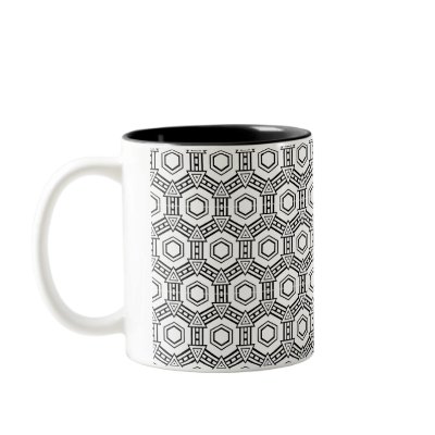 Black and White Design Mug by ggbythebay
