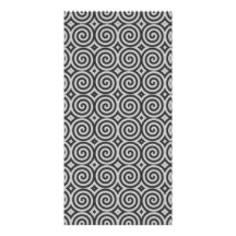 Black and white design. Pattern of Spirals. Personalized Photo Card