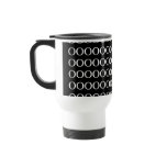 Black and White Design  Travel Mug