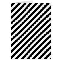 Black and White Diagonal Stripes. Cards