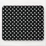 Black and White Dots Mousepad