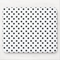 Black and White Dots Mousepad