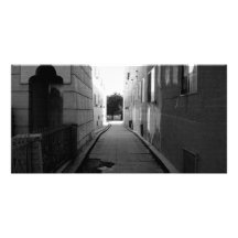 Black And White Driveway Personalized Photo Card