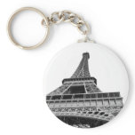 Black and White Eiffel Tower Key Chains