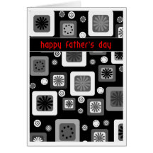 Black and white Father's Day Greeting Cards