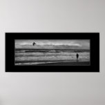 Black and White Fishing Photo posters
