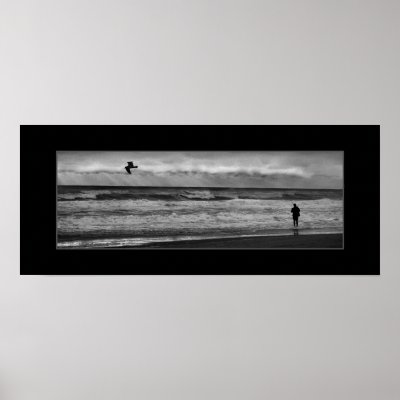 Black and White Fishing Photo Poster by thedrunkenpug