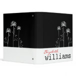 Black and White Floral Binder