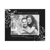Black and White Floral Photo Template Picture