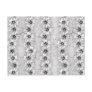 Black And White Flower Stripes Post Card