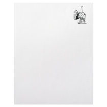 black and white golf design customized letterhead