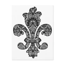 Black and White Goth Postcard