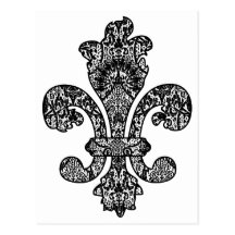 Black and White Goth Postcard