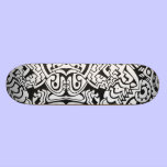 Black and white graffiti minimal art skateboards