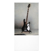 Black and White Guitar Customized Photo Card