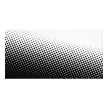 Black and White Halftone Photo Greeting Card