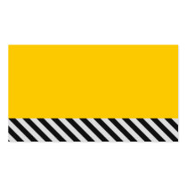Black and White Hazard Stripes Textured Business Card Templates