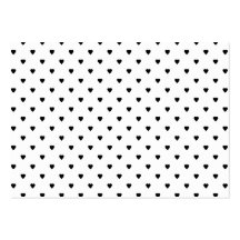 Black and White Hearts Pattern. Business Card Templates