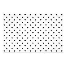 Black and White Hearts Pattern. Custom Stationery