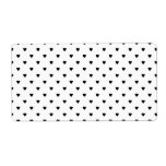 Black and White Hearts Pattern. Shipping Label