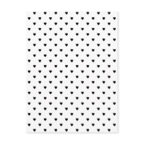 Black and White Hearts Pattern. Post Card