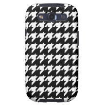 Black and white houndstooth galaxy SIII covers