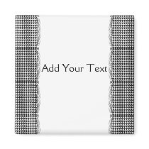 Black and White Houndstooth Manage this category