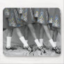Black and White Irish Dancers Mousepad