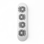 Black and white Italian Republic, Italy Custom Skateboard