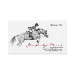 Black and White Jumer Horse Business Card
