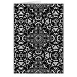 Black and white Kaleidoscope Card