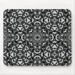 Black and white Kaleidoscope Mousepad