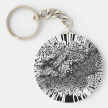 Black and white keychains