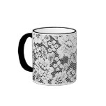 Black and White Lace Design Mug