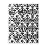 Black and White Lace Wallpaper Postcard